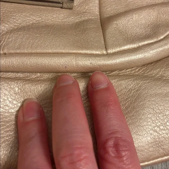 Coach Kristen purse handbag in beautiful pebbled leather. Pearlescent in EUC. - Picture 15 of 15